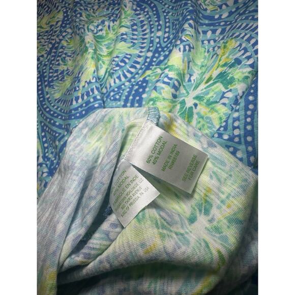 Lilly Pulitzer Sleeveless Essie Dress V Neck Cotton Modal Size Small #20918 EUC - Picture 7 of 7